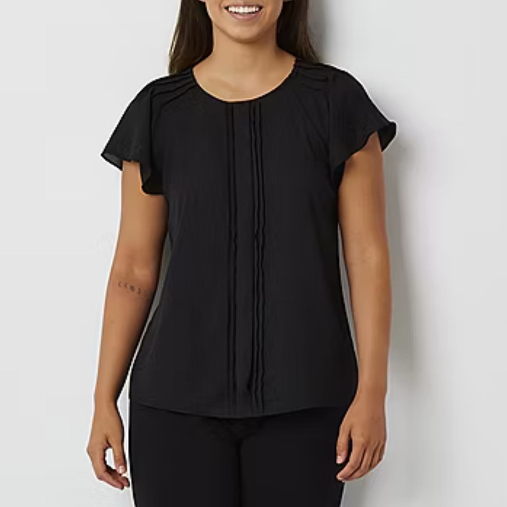 Worthington Elegant Black Blouse
